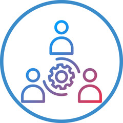 Vector Design Collaboration Icon Style