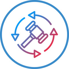 Vector Design Reserve Bid Auction Icon Style