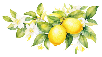 PNG Lemon border fruit plant food - obrazy, fototapety, plakaty