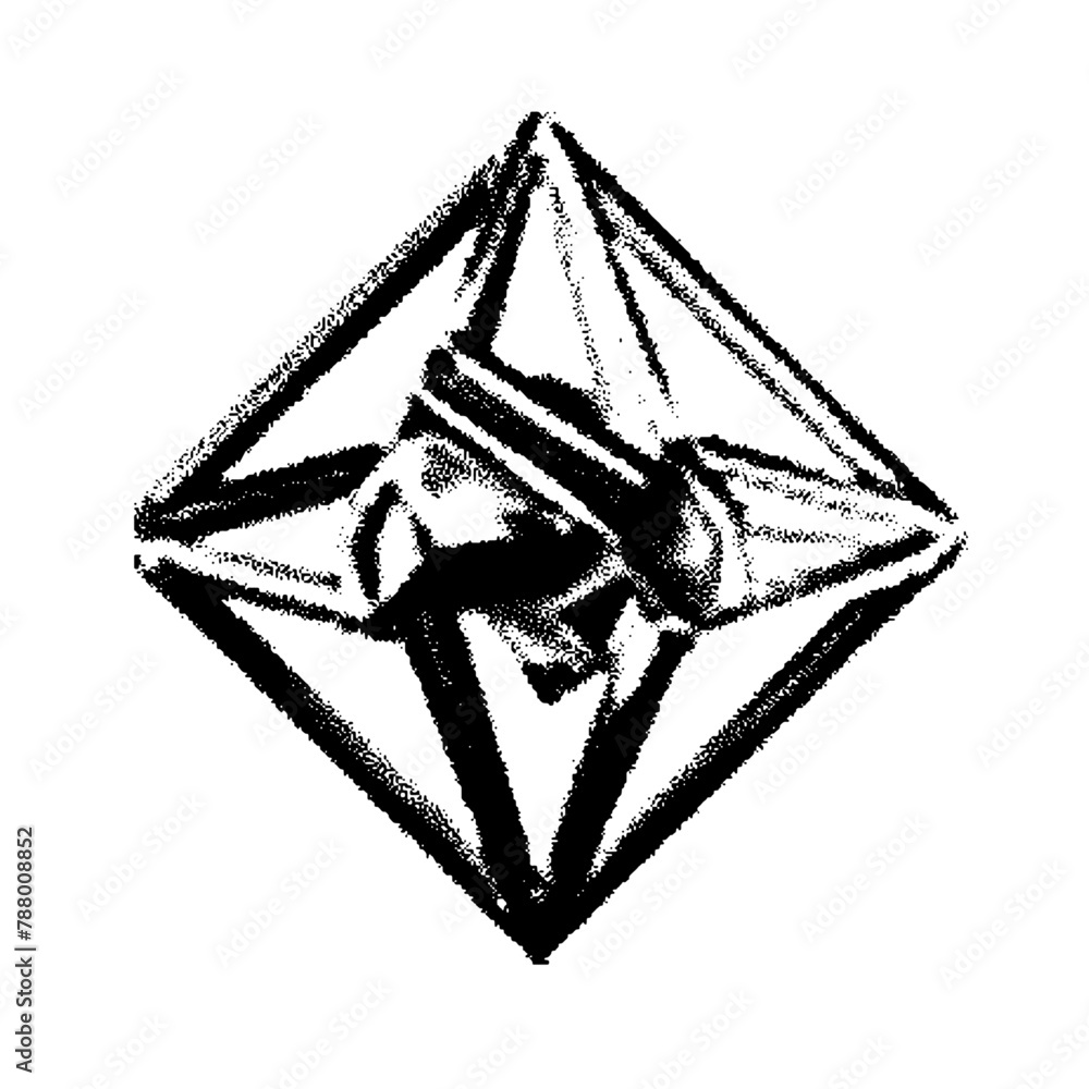 Poster vector bitmap y2k meta digital element