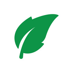 Simple leaf icon. Green leaf ecology nature element vector icon, Leaf Icon, green leaf ecology nature element vector. Vector illustration. Eps file 481.