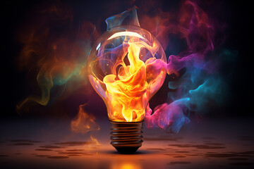 
Lightbulb - New idea and creativity concept. Generative Ai.
- 788015003