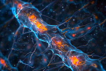 stem cells play a pivotal role in neurogenesis, contributing to learning, memory, and repair. - obrazy, fototapety, plakaty