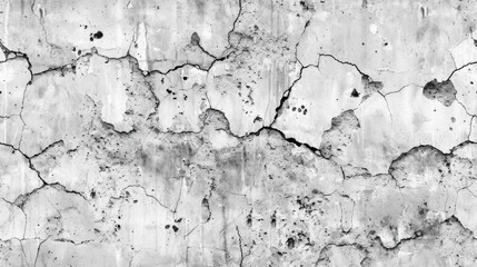 seamless texture of concrete grunge with cracks, stains, and rough texture in shades of grey