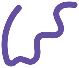 Wavy Squiggle Element. Squiggle doodle
