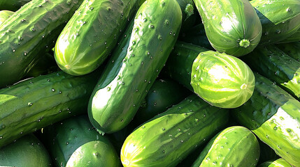 cucumbers in the market