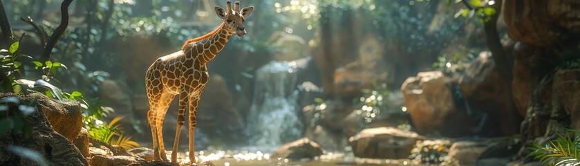 Virtual reality zoo, endangered species roam free, interactive and educational experiences 