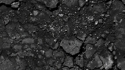 Obraz premium seamless texture of asphalt grunge with cracks, potholes, and gritty surface