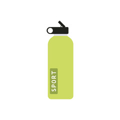 Sports bottle hydro flask water. Sport water bottle vector illustration colorful