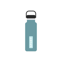 Sports bottle hydro flask water. Sport water bottle vector illustration colorful