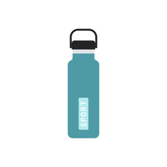 Sports bottle hydro flask water. Sport water bottle vector illustration colorful