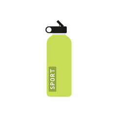 Sports bottle hydro flask water. Sport water bottle vector illustration colorful
