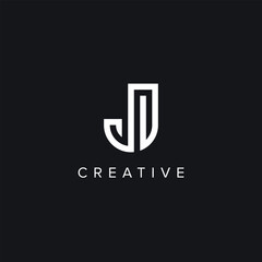 Alphabet Letter J Creative Luxury Logo Initial Based Monogram Icon Vector Element.