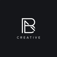 Alphabet Letters BA AB Creative Luxury Logo Initial Based Monogram Icon Vector Element.