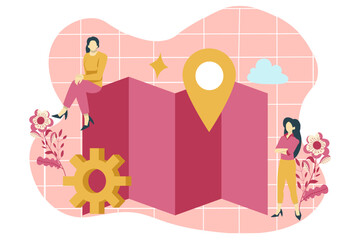 Travel Kit Flat Design Illustration