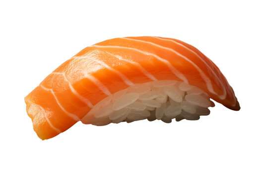 Salmon sushi on a White background
