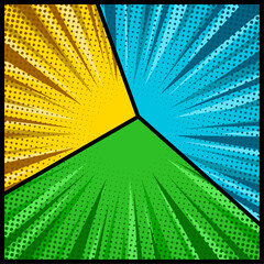 Fototapeta premium Colorful comic style wallpaper background