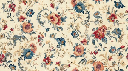 seamless floral pattern design, tile