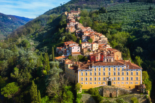 Collodi, the medieval hilltop village in Tuscany, Italy