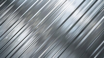 Abstract background and pattern of polished silver glossy metal surface