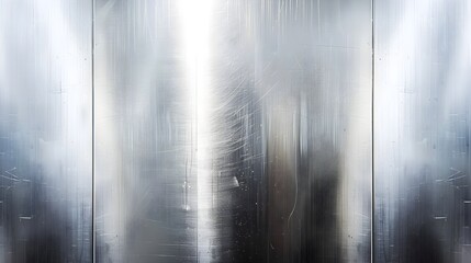 Highly Polished Silver Surface, A Glossy Metal Background Perspective - obrazy, fototapety, plakaty