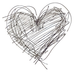PNG Hand drawn of heart drawing sketch backgrounds.