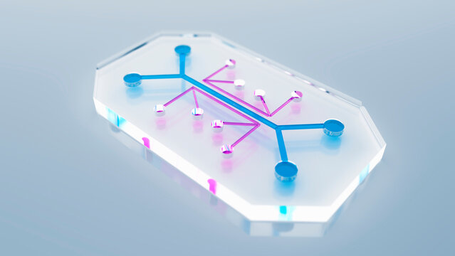 Microfluidic device, illustration