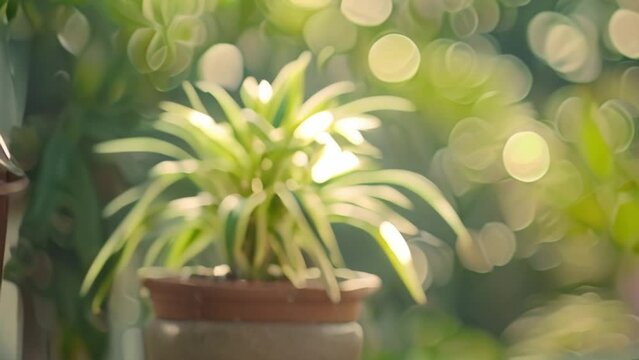 video Spider Leaf in pot