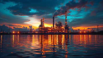 Obraz premium landscape of power plant