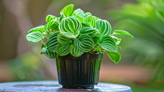 video Peperomia watermelon in pot