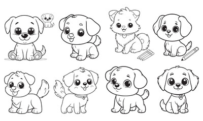 Cute animal cartoon vector illustration black and white for coloring book.