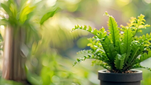 video Asplenium nidus L in pot