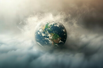 The increase in greenhouse gases such as carbon dioxide traps heat in the Earths atmosphere