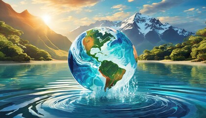 Flowing Together: Understanding the Vital Relationship Between Water and Ecosystems for Human Prosperity - obrazy, fototapety, plakaty