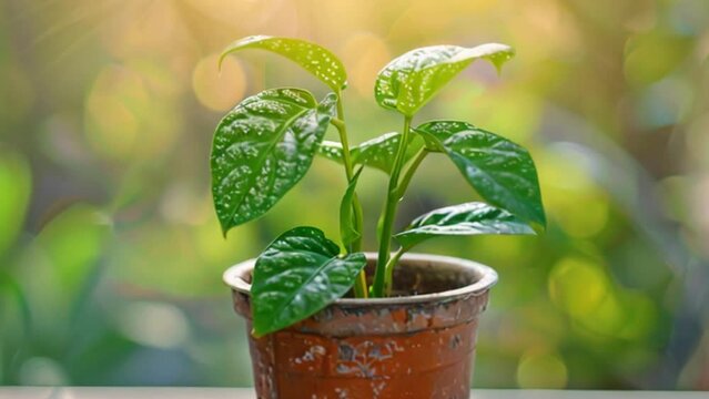 video Ivory Betel in a pot