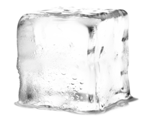 PNG One melting ice cube white background freshness freezing