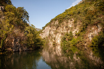 Fototapeta na wymiar Matka Canyon, Skopje, North Macedonia