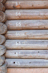 old wooden house, old windows, old building. wooden roof shingle