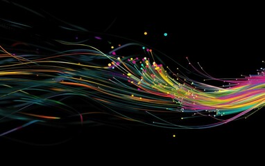 abstract fiber optic background, technology internet concept background