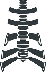 spine diagnostics symbol design, pictogram