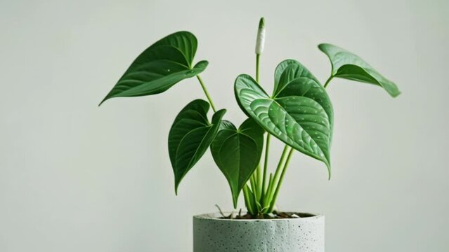 video anthurium warocqueanum in pot