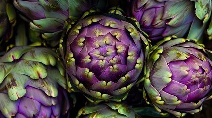 Obraz premium Professional Photography of Nature's Beauty: Artichokes
