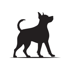 Dog vector silhouette
