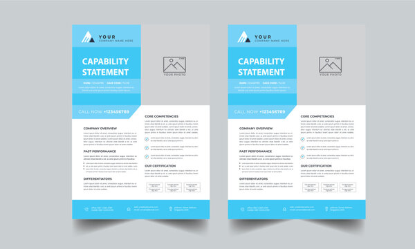 Capability Statement Template Design.