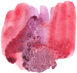 Watercolor abstract spot. Watercolor hand-drawn color brush strokes texture. Watercolor print for textile, wallpaper, wrapping. Watercolor minimalistic shape.