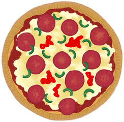 Pizza drawing in fractions 1 part 1