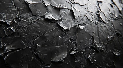 Grunge black background with scratches and cracks. Texture for design.. Abstract black textured background with scratches - obrazy, fototapety, plakaty