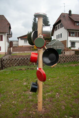 Kunstleitpfosten Neubulacher Vereine und Unternehmen für die Landesgartenschau 2012 in Nagold