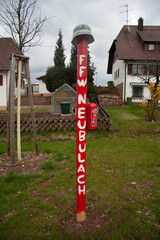 Kunstleitpfosten Neubulacher Vereine und Unternehmen für die Landesgartenschau 2012 in Nagold