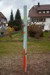 Kunstleitpfosten Neubulacher Vereine und Unternehmen für die Landesgartenschau 2012 in Nagold